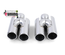 4 SORTIES ECHAPPEMENT DUPLEX CHROME SPORT BMW SERIE 5 F10 F11 F12 F13 (05412)