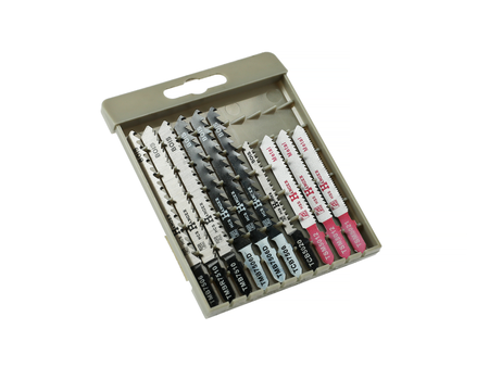 Kit de 10 lames T-SET55 pour scie sauteuse bois et métal - HANGER - 150290