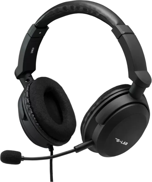 Casque Gamer filaire The G-Lab Korp Carbon (Noir)