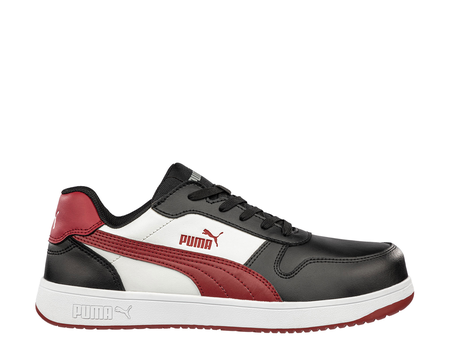 Chaussure de travail Frontcourt P 47 bas noir/blanc/rouge S3L - PUMA - 640208