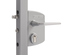 Serrure applique pour portail LAKQ40U2L pour profil de 40 à 60mm - LOCINOX - LAKQ4040U2LZILVVSZMZM