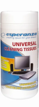 Boite de 100 lingettes nettoyantes Esperanza