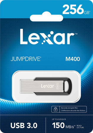 Clé USB 3.0 Lexar JumpDrive M400 - 256Go (Noir)