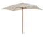 Parasol droit rectangulaire crème