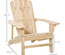 Fauteuil de jardin Adirondack bois massif sapin
