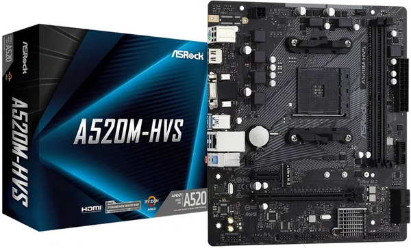 Carte Mère ASRock A520M-HVS (AM4) Micro-ATX
