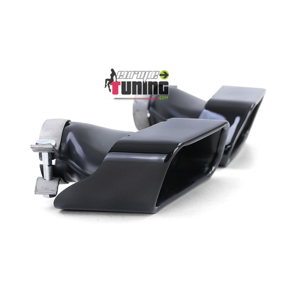 2 SORTIES ECHAPPEMENT NOIR SPORT PACK M V8 LCI BMW SERIE 5 F10 F11 F12 F13 (05411)