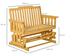 Banc à bascule de jardin 2 places bois sapin pré-huilé