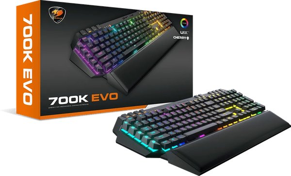 Clavier Gamer mécanique (Cherry MX Red) Cougar 700K Evo RGB (Noir)