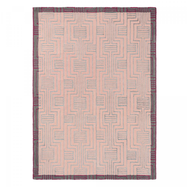 Tapis salon KINMO tufté main en laine