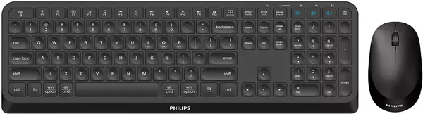 Pack 2en1 (Clavier/Souris) sans fil Philips Duo 4000-19 (Noir)