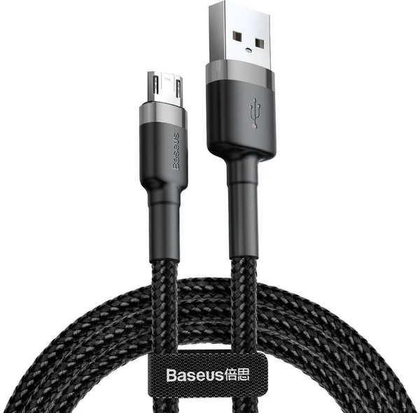 Cable Baseus Cafule USB 2.0 type A - Micro B M/M 3m (Noir/Gris)