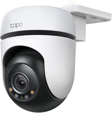 Tapo C51A Caméra de Surveillance WiFi Extérieure 2K 360° – Vision Nocturne Couleur, Détection de Personne, Suivi de Mouvement, Alarme Personnalisable, Étanche IP65