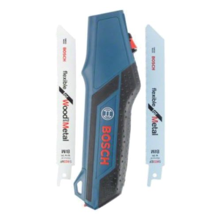 Poignée manuelle pour lame de scie sabre + 2 lames 150mm - BOSCH - 2608000495
