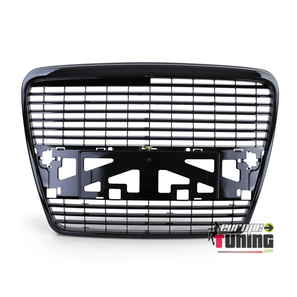 GRILLE CALANDRE SPORT NOIR BRILLANT LOOK S-LIGNE AUDI A6 C6 2004-2008 (05327)