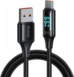 Câble Mcdodo Digital HD USB-A/C avec écran 1,2m M/M (Noir)