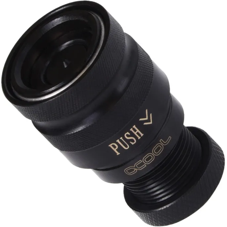 Raccord autobloquant Alphacool Eiszapfen Quick Coupling Femelle G1/4 (Noir)