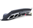DIFFUSEUR BLACK LIGNE AMG C63S AVEC SORTIES CHROME MERCEDES CLASSE C W205 & S205 PH1 (05542)