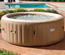 Spa gonflable PureSpa Sahara rond Bulles 4 places + Couverture thermique - Intex