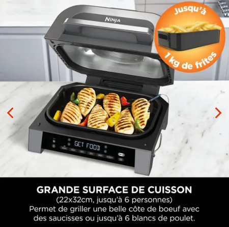 Grill et friteuse sans huile Ninja MAX 6-en-1 DG551EU