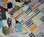 Tapis berbère noué main en tissu recyclé BOUCHAROUITE AG