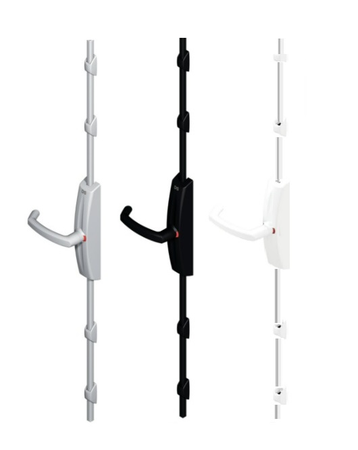 Crémone DUALIS à poignée rotative Gris alu RAL 9006 - LA CROISEE DS - DS7211-007