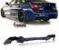 DIFFUSEUR SPORT NOIR POUR SORTIES DROITE ET GAUCHE BMW SERIE 3 G20 PACK M (05457)