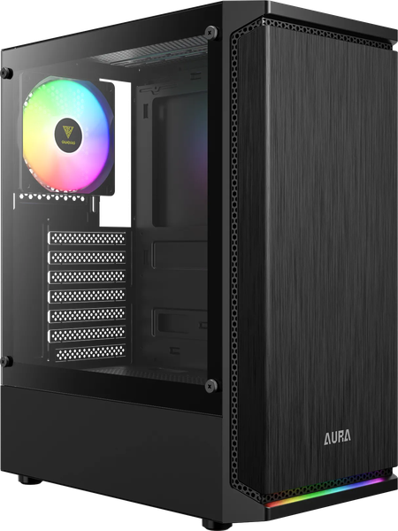 Boitier Moyen Tour ATX Gamdias Aura GC8 RGB avec panneau vitré (Noir)