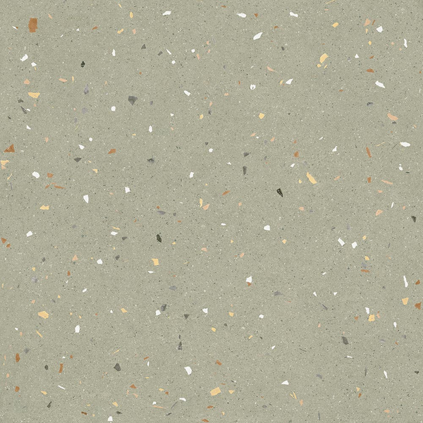 Croccante-R Menta - Carrelage aspect terrazzo 80x80 cm