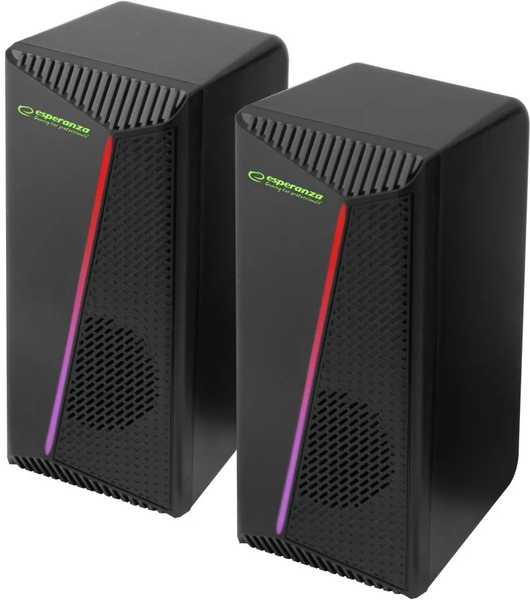 Enceintes Esperanza Rainbow Nortec RGB (Noir)