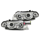2 PHARES FEUX ANGEL EYES ANNEAUX LED CCFL BMW SERIE 3 E46 5 PORTES 1998-2001 (00595)