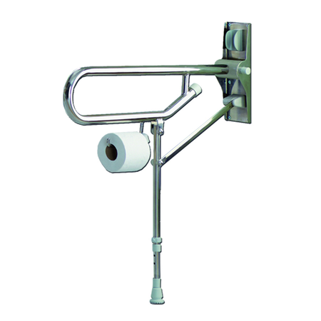 Barre d'appui rabattable inox pied réglable - AKW - 01830SS