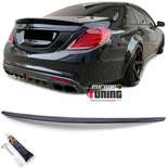 BECQUET SPOILER COFFRE SPORT NOIR BRILLANT MERCEDES CLASSE S W222 STYLE AMG (05528)