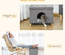 Niche chat maison de chat sur pied repose-pied 2 en 1 gris