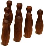 Jeu de 10 Quilles en bois Mango