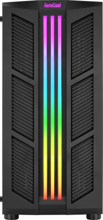 Boitier Moyen Tour ATX AeroCool Prime RGB avec panneau vitré (Noir)