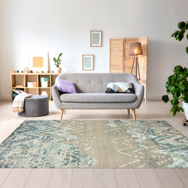 Tapis salon ANAPURNA tissé en laine