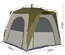 Tente de camping pop-up 4 personnes fibre verre polyester