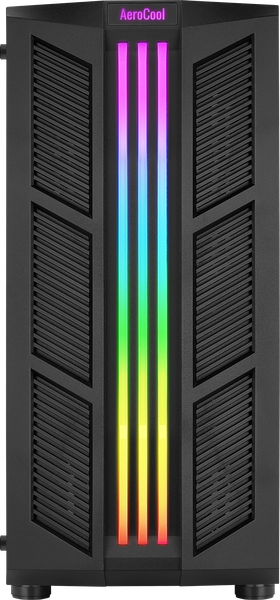 Boitier Moyen Tour ATX AeroCool Prime RGB avec panneau vitré (Noir)