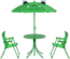 Ensemble salon de jardin enfant 4 pièces design grenouille