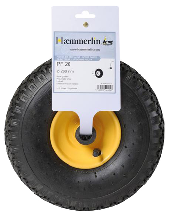 Roue gonflée pour diable 946 ET 950 PF 26 - HAEMMERLIN - 309011901