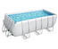Piscine tubulaire Power Steel rectangulaire 4,12 x 2,01 x 1,22 m - Bestway