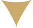 Voile d'ombrage triangulaire 3x3x3 m sable