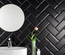 METRO BLACK - Faience 7,5x15 cm  metro Parisien noir Mate