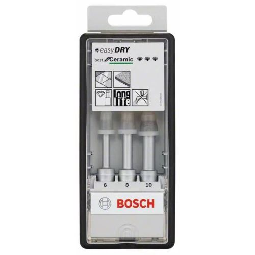 Coffret de 3 forets diamantés Easy Dry Robuste line - BOSCH - 2608587145