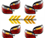 FEUX LED PACK SPORT CLIGNOTANTS SEQUENTIELS BMW SERIE 5 E60 BERLINE PH1 (05506)