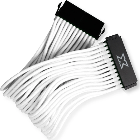 Câble d'extension (Rallonge) Xigmatek iCable MB - 1x 24 pins (Blanc)