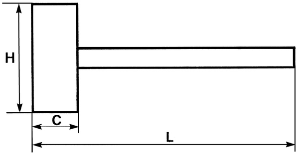 Massette sans rebond 38mm - SAM OUTILLAGE - 322-38