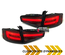 FEUX ROUGES NOIRS LED SEQUENTIELS DYNAMIQUES AUDI A4 B8 BERLINE PH2 A LED DE SERIE (05594)