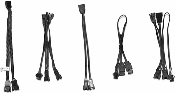 Kit 5x Cables Lian Li pour ARGB (Noir)
